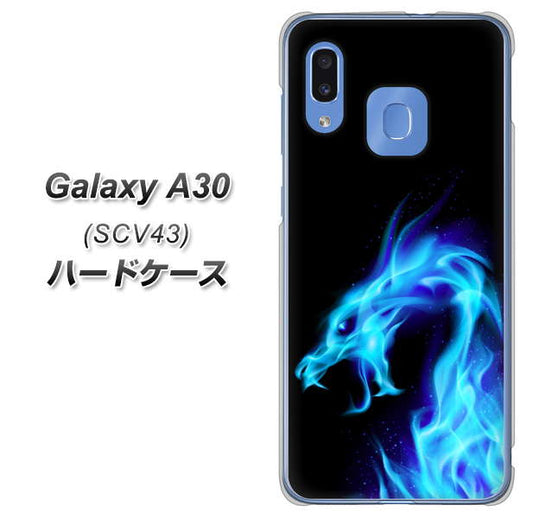 au ギャラクシー A30 SCV43 高画質仕上げ 背面印刷 ハードケース【616 ドラゴンの叫び】