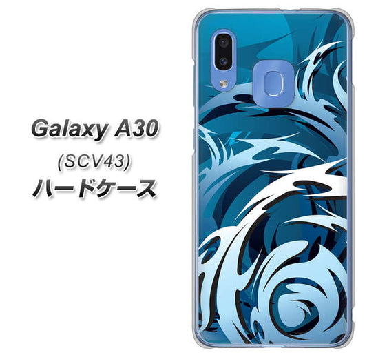 au ギャラクシー A30 SCV43 高画質仕上げ 背面印刷 ハードケース【731 ドラゴンサークル】