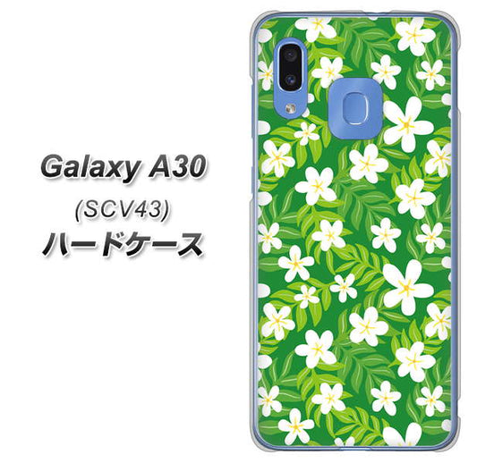 au ギャラクシー A30 SCV43 高画質仕上げ 背面印刷 ハードケース【760 ジャスミンの花畑】