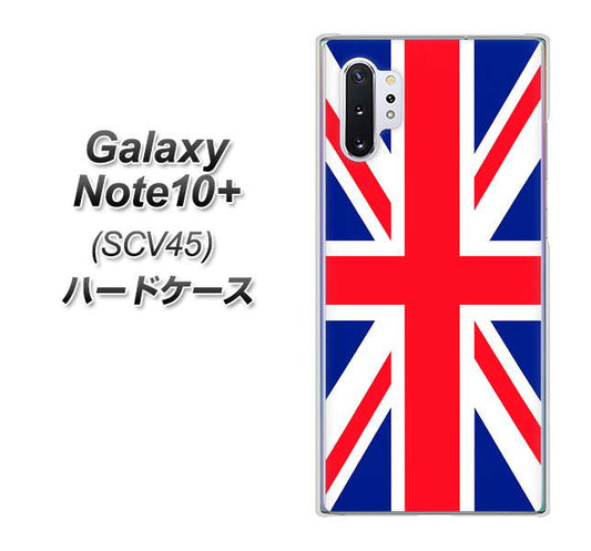 au ギャラクシー ノート10+ SCV45 高画質仕上げ 背面印刷 ハードケース【200 イギリス (ユニオン・ジャック）】