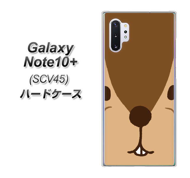 au ギャラクシー ノート10+ SCV45 高画質仕上げ 背面印刷 ハードケース【349 りす】