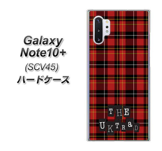 au ギャラクシー ノート10+ SCV45 高画質仕上げ 背面印刷 ハードケース【547 THEチェック】