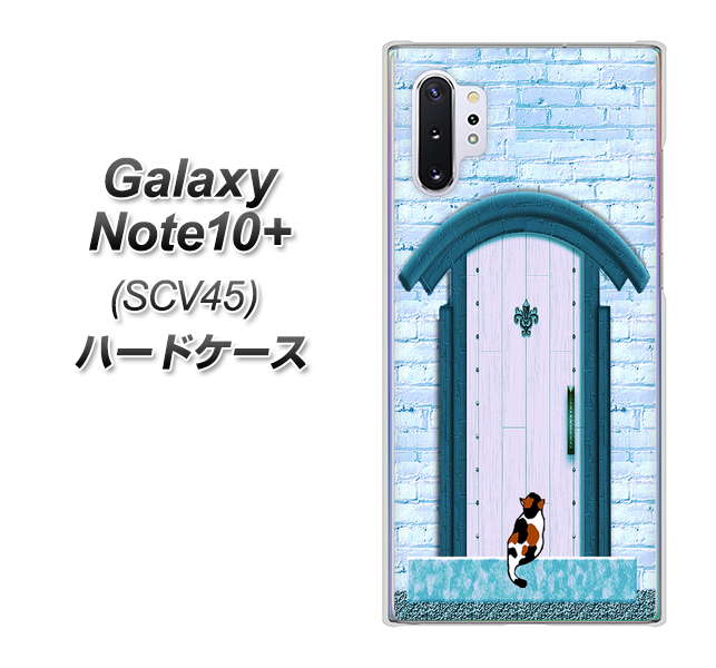 au ギャラクシー ノート10+ SCV45 高画質仕上げ 背面印刷 ハードケース【YA953 石ドア03 素材クリア】