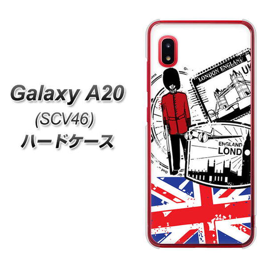 au ギャラクシー A20 SCV46 高画質仕上げ 背面印刷 ハードケース【574 ＬＯＮＤＯＮ】