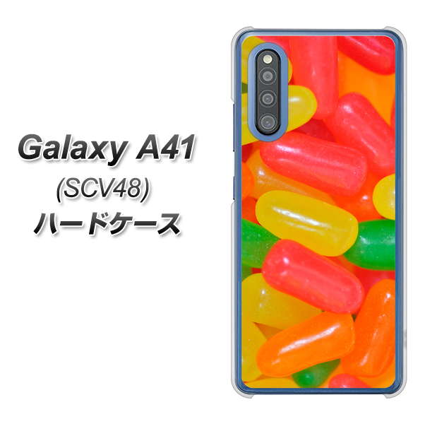 au ギャラクシーA41 SCV48 高画質仕上げ 背面印刷 ハードケース【449 ジェリービーンズ】