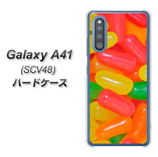 au ギャラクシーA41 SCV48 高画質仕上げ 背面印刷 ハードケース【449 ジェリービーンズ】