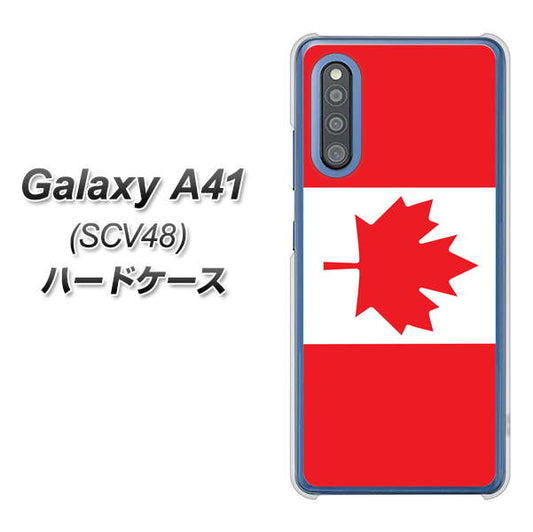 au ギャラクシーA41 SCV48 高画質仕上げ 背面印刷 ハードケース【669 カナダ】
