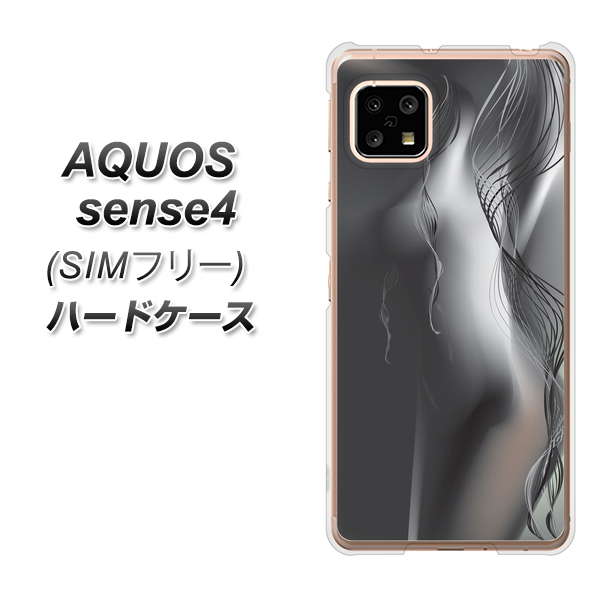 SIMフリー アクオスセンス4 高画質仕上げ 背面印刷 ハードケース【566 ボディウォール】