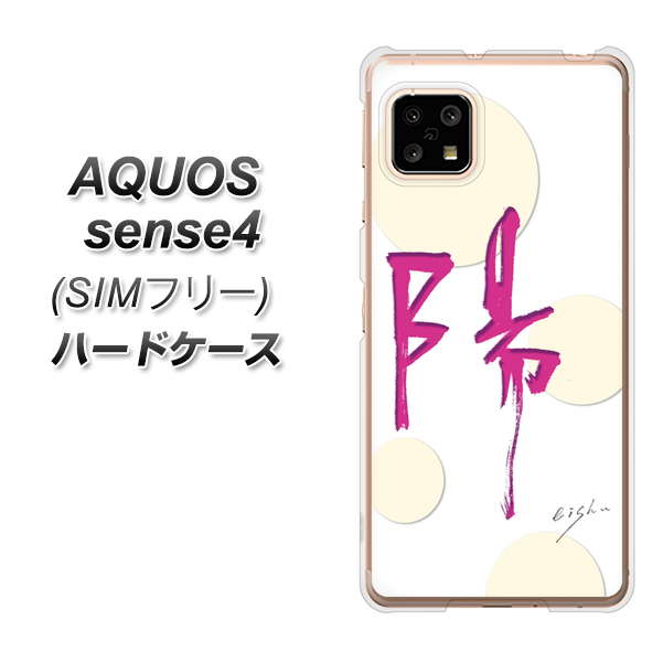 SIMフリー アクオスセンス4 高画質仕上げ 背面印刷 ハードケース【OE833 陽】