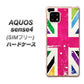 SIMフリー アクオスセンス4 高画質仕上げ 背面印刷 ハードケース【SC806 ユニオンジャック ピンクビンテージ】