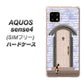 SIMフリー アクオスセンス4 高画質仕上げ 背面印刷 ハードケース【YA952 石ドア02 素材クリア】
