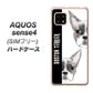 SIMフリー アクオスセンス4 高画質仕上げ 背面印刷 ハードケース【YD850 ボストンテリア01】