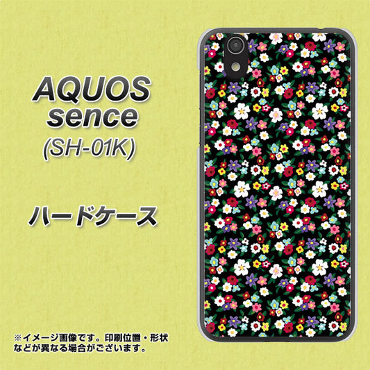 docomo アクオス センス SH-01K 高画質仕上げ 背面印刷 ハードケース【778 マイクロリバティプリントBK】