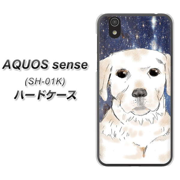 docomo アクオス センス SH-01K 高画質仕上げ 背面印刷 ハードケース【YD820 ラブラドールレトリバー01】