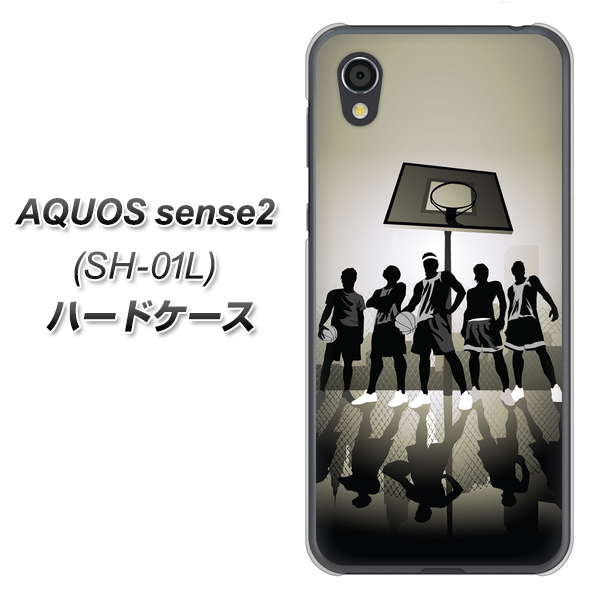 docomo アクオスセンス2 SH-01L 高画質仕上げ 背面印刷 ハードケース【389 クールバスケ】