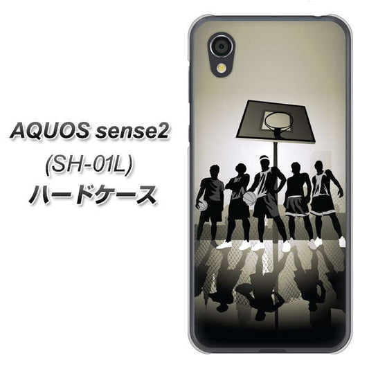 docomo アクオスセンス2 SH-01L 高画質仕上げ 背面印刷 ハードケース【389 クールバスケ】