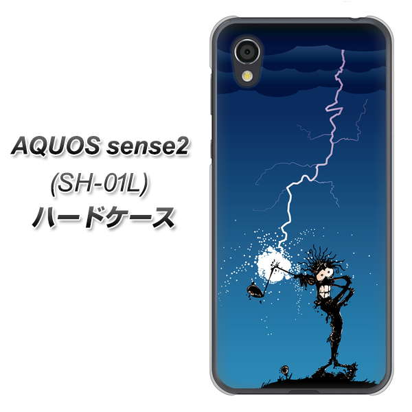 docomo アクオスセンス2 SH-01L 高画質仕上げ 背面印刷 ハードケース【417 ゴルファーの苦難】