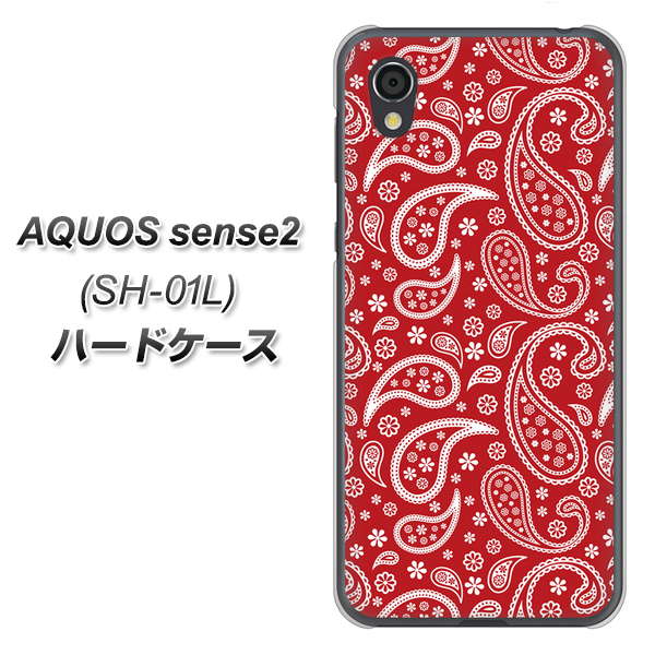docomo アクオスセンス2 SH-01L 高画質仕上げ 背面印刷 ハードケース【765 ペイズリーエンジ】