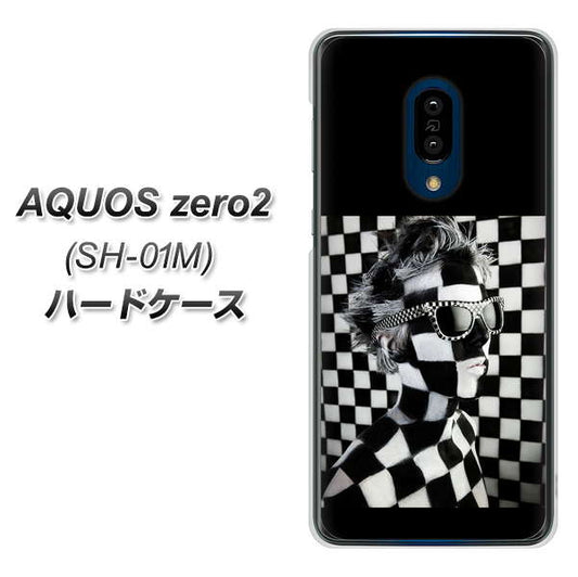 docomo アクオスゼロ2 SH-01M 高画質仕上げ 背面印刷 ハードケース【357 bk&wh】