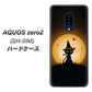 docomo アクオスゼロ2 SH-01M 高画質仕上げ 背面印刷 ハードケース【440 猫の魔法使い】