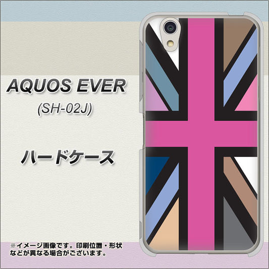 docomo アクオスエバー SH-02J 高画質仕上げ 背面印刷 ハードケース【507 ユニオンジャック デスカラー】