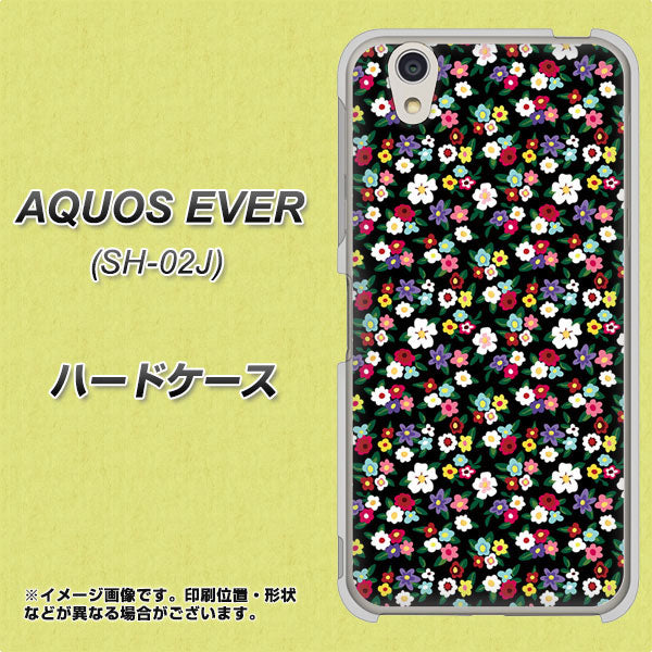 docomo アクオスエバー SH-02J 高画質仕上げ 背面印刷 ハードケース【778 マイクロリバティプリントBK】