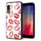 docomo アクオス センス3 SH-02M 強化ガラス＆TPUスマホケース ガラプリ【734 キスkissキス】