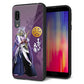 docomo アクオス センス3 SH-02M 強化ガラス＆TPUスマホケース ガラプリ【AB805 長宗我部 元親 イラストと家紋】