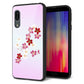 docomo アクオス センス3 SH-02M 強化ガラス＆TPUスマホケース ガラプリ【YJ320 桜 和】