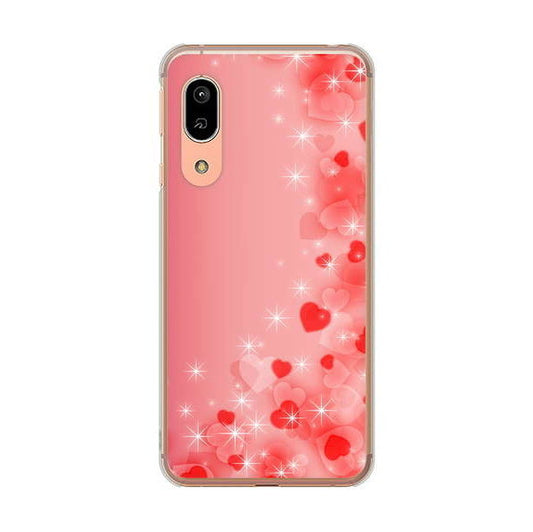 AQUOS sense3 SH-02M docomo 高画質仕上げ 背面印刷 ハードケース 【003 ハート色の夢】
