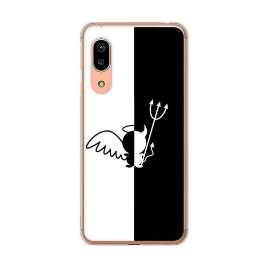 AQUOS sense3 SH-02M docomo 高画質仕上げ 背面印刷 ハードケース 【027 ハーフデビット】