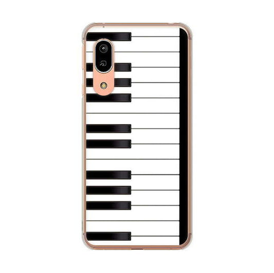 AQUOS sense3 SH-02M docomo 高画質仕上げ 背面印刷 ハードケース ピアノ