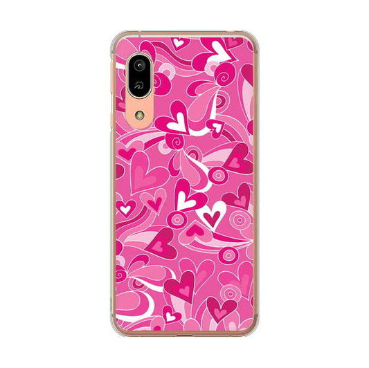 AQUOS sense3 SH-02M docomo 高画質仕上げ 背面印刷 ハードケース プリティハート
