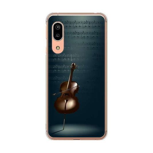 AQUOS sense3 SH-02M docomo 高画質仕上げ 背面印刷 ハードケース 【441 楽譜】