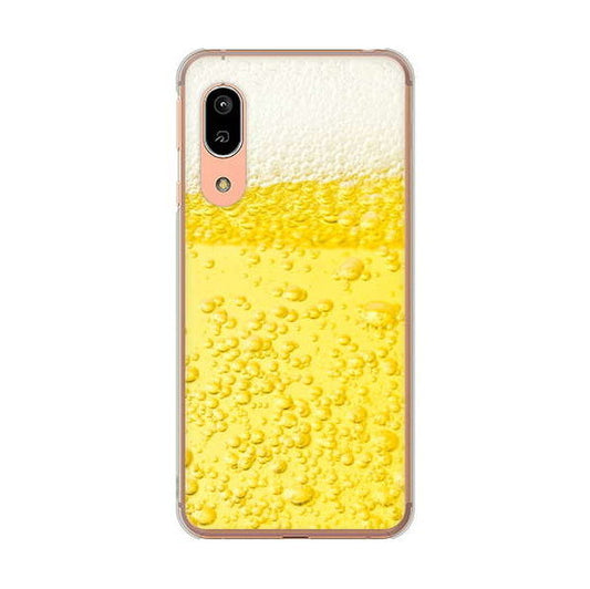 AQUOS sense3 SH-02M docomo 高画質仕上げ 背面印刷 ハードケース 生ビール