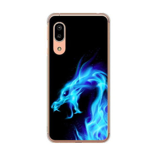AQUOS sense3 SH-02M docomo 高画質仕上げ 背面印刷 ハードケース ドラゴン