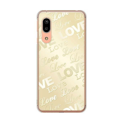 AQUOS sense3 SH-02M docomo 高画質仕上げ 背面印刷 ハードケース エンボス風LOVEリンク