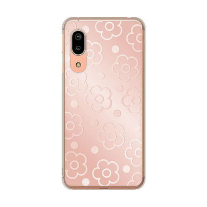 AQUOS sense3 SH-02M docomo 高画質仕上げ 背面印刷 ハードケース エンボス風デイジーシンプル