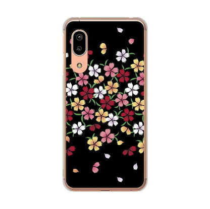 AQUOS sense3 SH-02M docomo 高画質仕上げ 背面印刷 ハードケース 和花柄