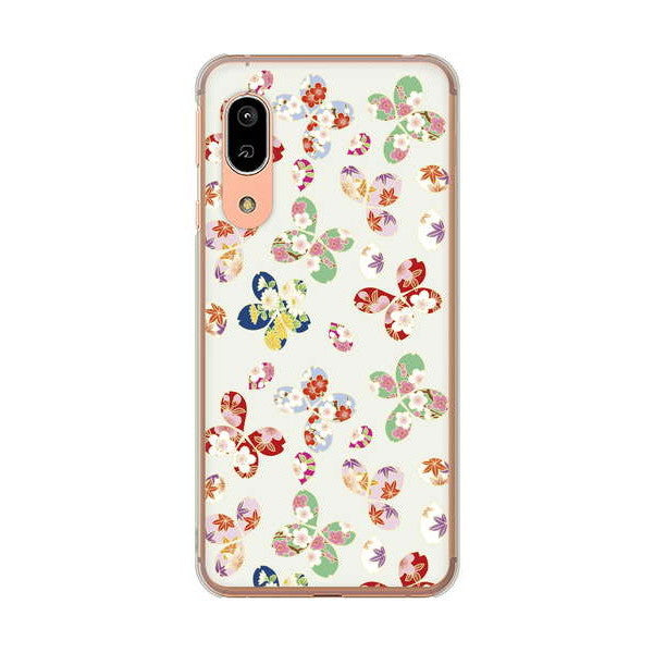 AQUOS sense3 SH-02M docomo 高画質仕上げ 背面印刷 ハードケース 和花柄