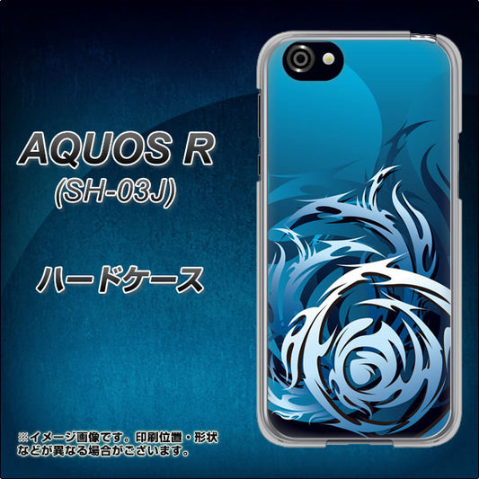 docomo アクオスR SH-03J 高画質仕上げ 背面印刷 ハードケース【731 ドラゴンサークル】