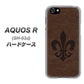 docomo アクオスR SH-03J 高画質仕上げ 背面印刷 ハードケース【EK823  レザー風ユリ】