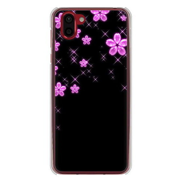 AQUOS R2 SH-03K docomo 高画質仕上げ 背面印刷 ハードケース 【019 桜クリスタル】