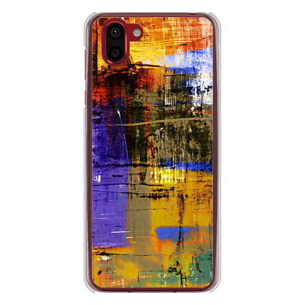 AQUOS R2 SH-03K docomo 高画質仕上げ 背面印刷 ハードケース 【609 クラッシュアートBL】