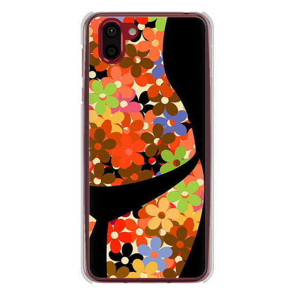 AQUOS R2 SH-03K docomo 高画質仕上げ 背面印刷 ハードケース 【1258 フラワーボディ】