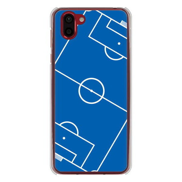 AQUOS R2 SH-03K docomo 高画質仕上げ 背面印刷 ハードケース 【IB922 SOCCER_ピッチ】