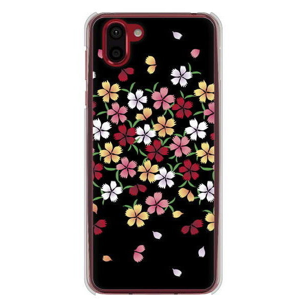 AQUOS R2 SH-03K docomo 高画質仕上げ 背面印刷 ハードケース 和花柄