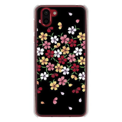 AQUOS R2 SH-03K docomo 高画質仕上げ 背面印刷 ハードケース 和花柄