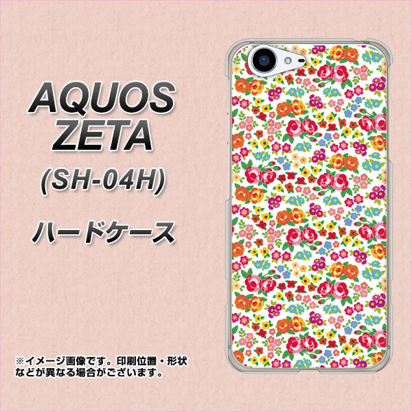 docomo アクオスゼータ SH-04H 高画質仕上げ 背面印刷 ハードケース【777 マイクロリバティプリントWH】