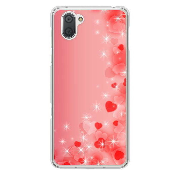 AQUOS R3 SH-04L docomo 高画質仕上げ 背面印刷 ハードケース 【003 ハート色の夢】